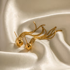 BRINCOS TASSEL DOURADOS