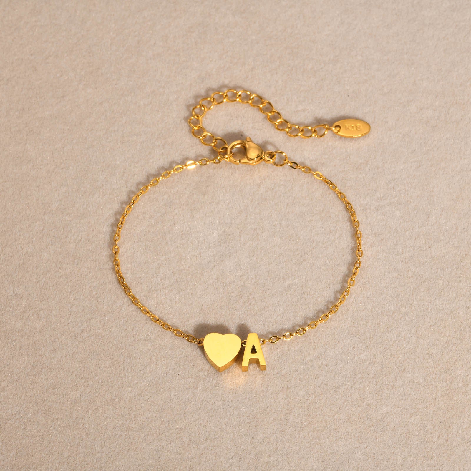 PULSEIRA LETRA DOURADA (16+5 cm)