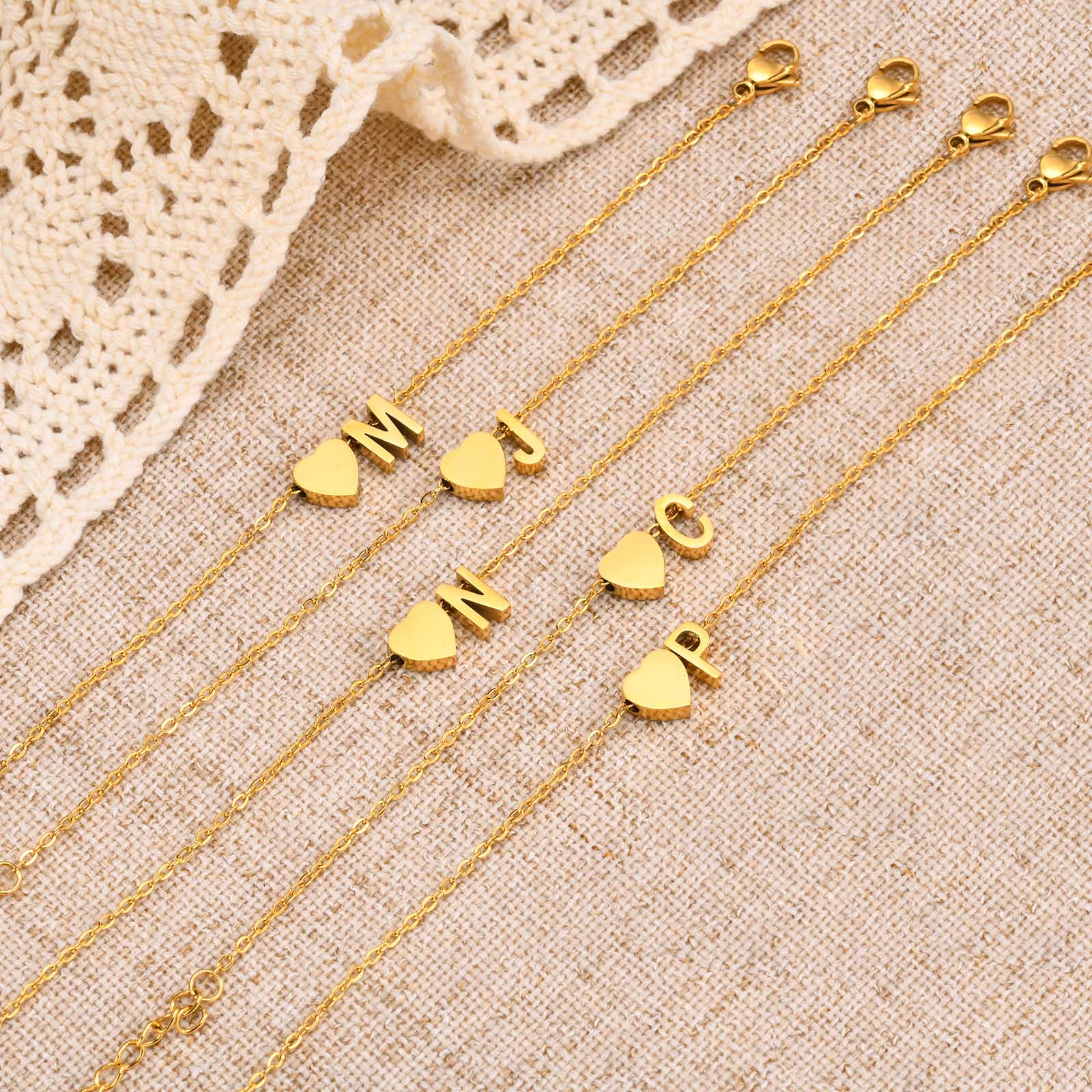 PULSEIRA LETRA DOURADA (16+5 cm)