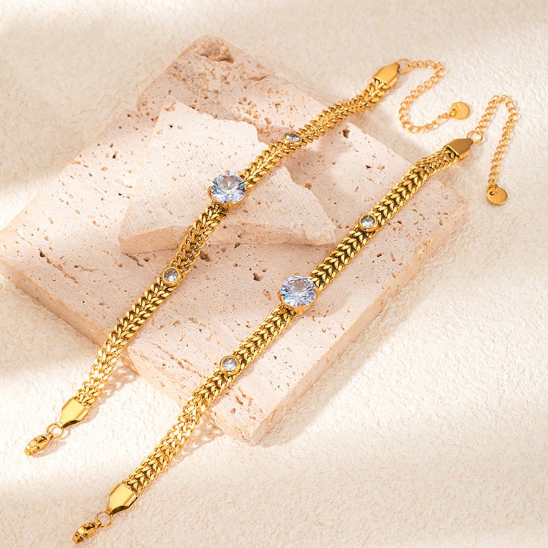 PULSEIRA OVAL DOURADA (18+6 cm)