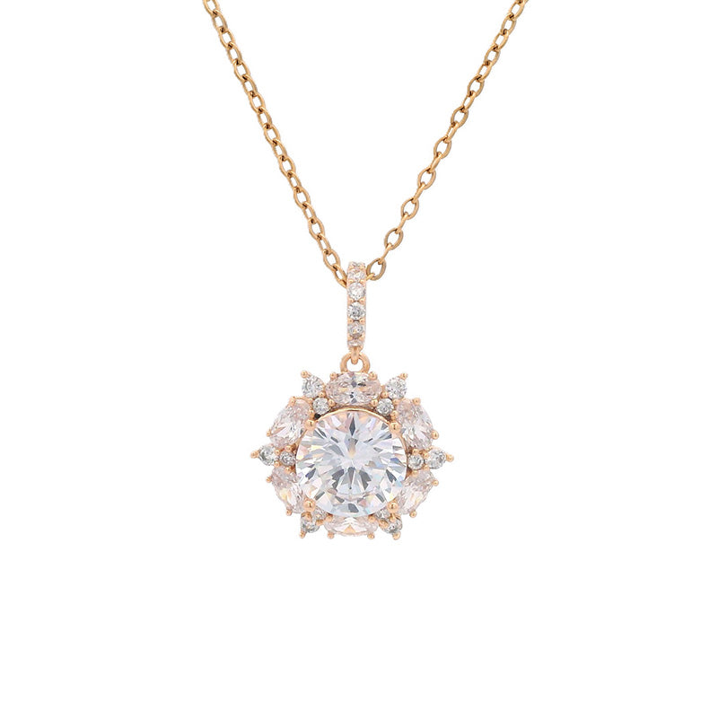 COLAR FLOR DE DIAMANTE