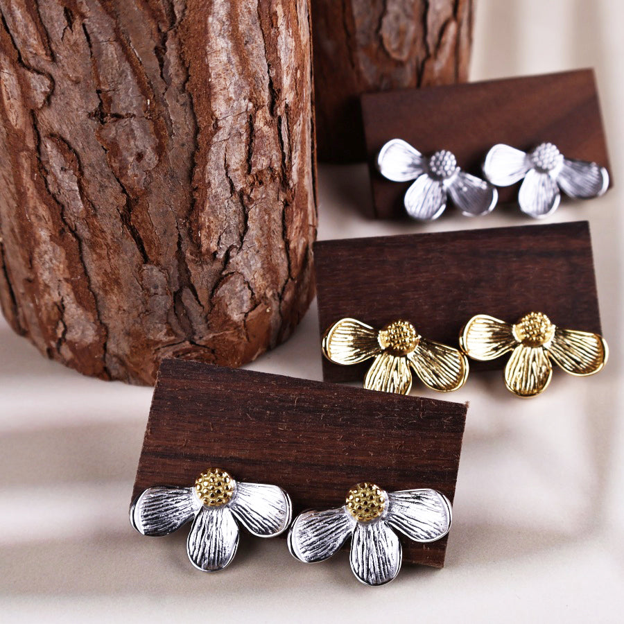 BRINCOS FLOR VINTAGE