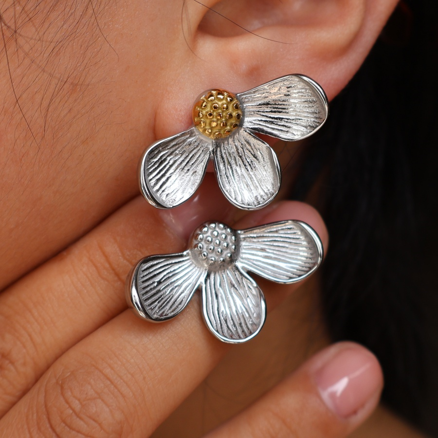 BRINCOS FLOR VINTAGE