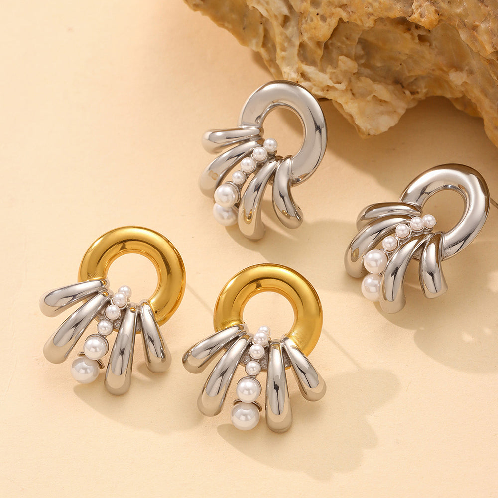 BRINCOS GOLDEN PEARLS
