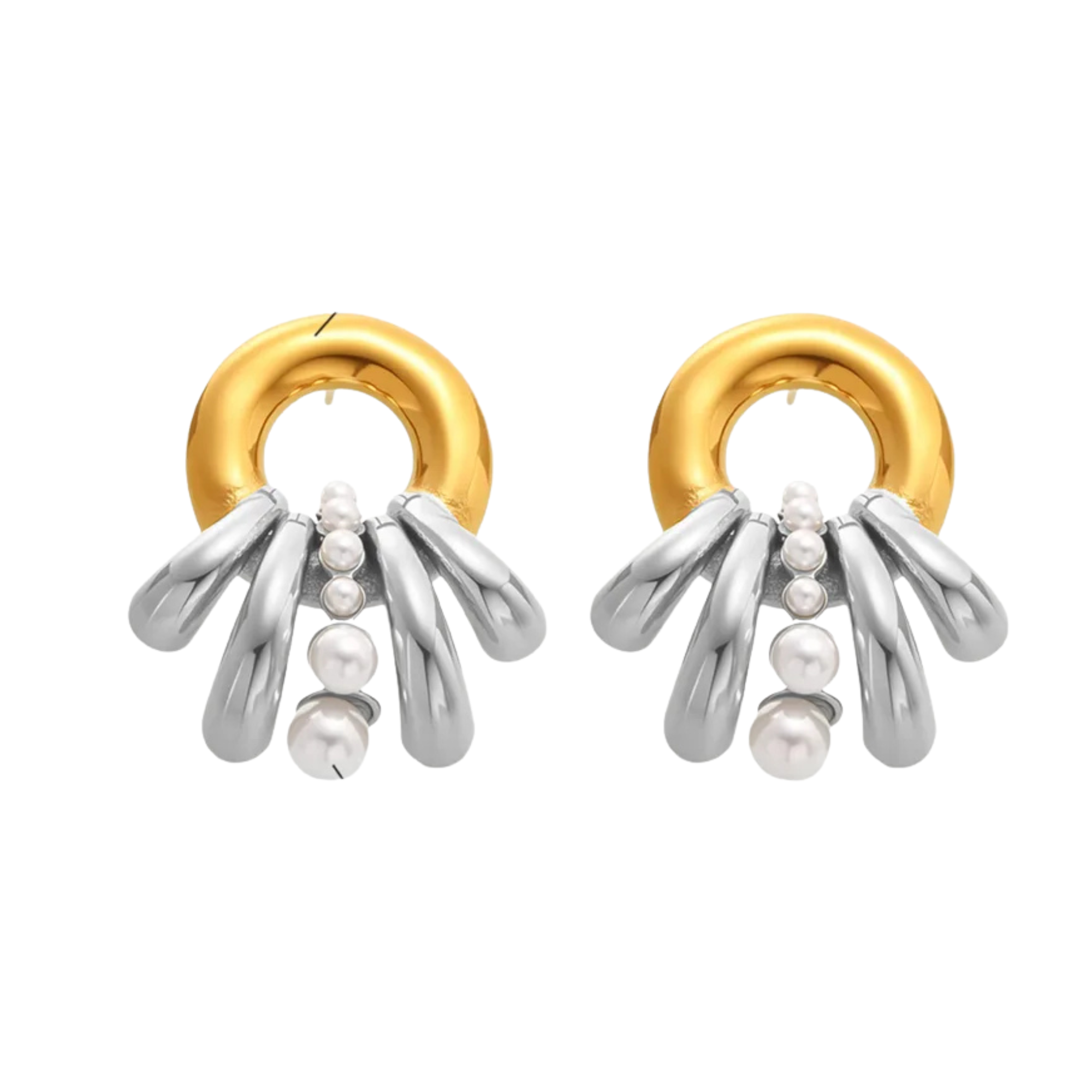 BRINCOS GOLDEN PEARLS