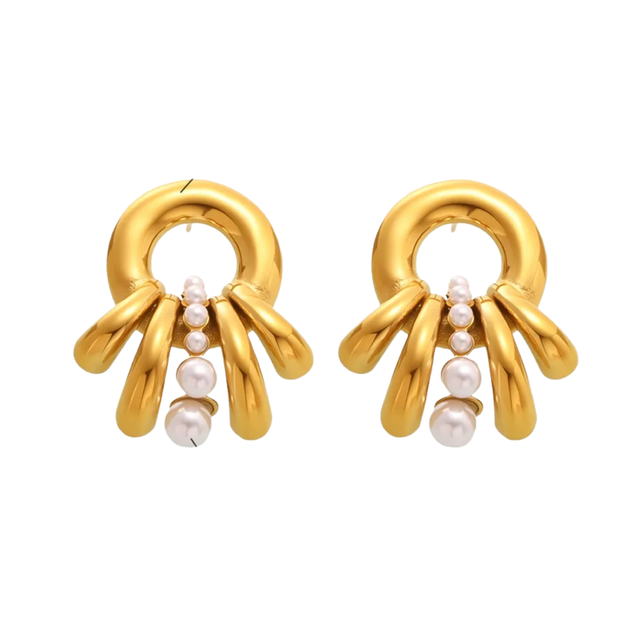 BRINCOS GOLDEN PEARLS